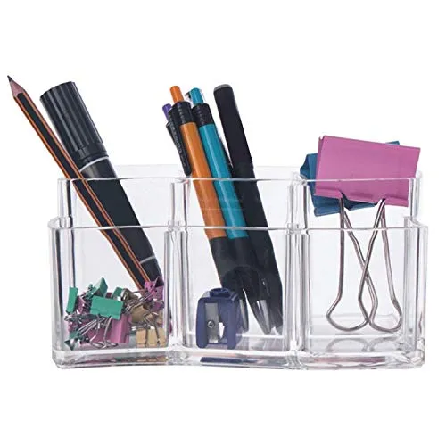 Monland 6 Griglie Trasparenti Plastica Rossetti Pennello Trucco Cosmetici Display Stand Rack Organizzatore per Ragazze Donne Centri Commerciali per La Casa