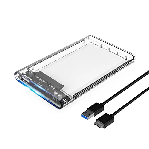 ORICO Enclosure Esterna da USB 3.0 a SATA III Hard Disk Esterno per HDD SATA da 2,5 Pollici HDD/SSD da 7 mm e 9,5 mm Compatibile Senza Strumenti con Samsung, WD, Toshiba, Seagate ECC. [Supporto UASP]