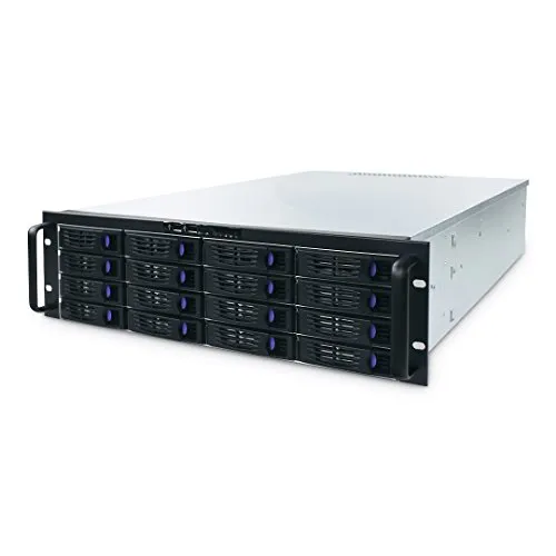 Fantec SRC-3168X07 Storage server Rack (3U) Black,Silver - NAS & Storage Servers (HDD, Serial ATA II, 2.5/3.5", Rack (3U), Active, Black, Silver)