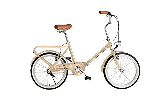 Bebikes la Mia City Steel Cream Bicycle - Bicycles (Folding, City, Steel, Cream, 50.8cm (20"), Chain)