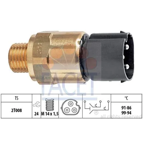 Facet 7.5617 Termocontatto, Ventola radiatore