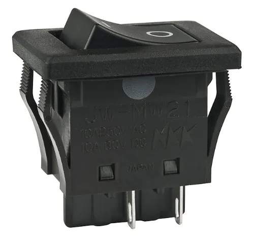 NKK Switches Interruttore a bilanciere JWMW21RA1A 250 V/AC 10 A 2 x off/On Permanente 1 pz.