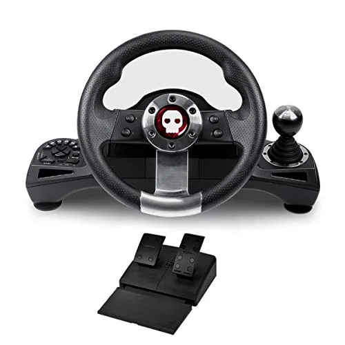 Volante PS4 e pedale con leva del cambio, il volante di gioco Numskull anche compatibile con (Xbox One, PS3 e PC)