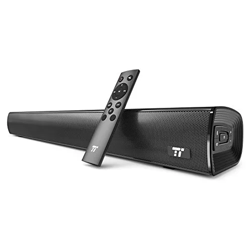 TaoTronics TV Soundbar Bluetooth 4.2 25 pollici con Pulsanti e Telecomando Wireless and Wired Doppia Connessione Possibilità di Montaggio a Muro