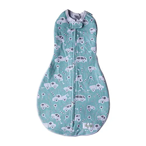 Woombie Grow with me Swaddle 5 Stage Swaddle & sacco nanna neonato a 18 months-0 – 18 months-buzzy Cars