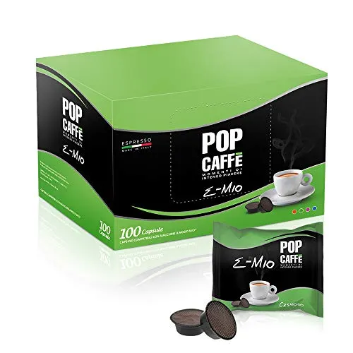 100 CAPSULE POP CAFFE' E-MIO 2 CREMOSO COMPATIBILI LAVAZZA A MODO MIO