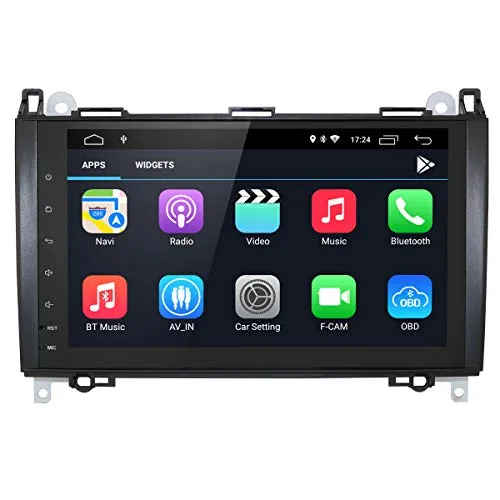 Sistema multimediale per auto Android 10 2 Din con touchscreen capacitivo da 9 pollici + musica DSP per Mercedes-Benz A-W169 B-W245 V-W639 W906 Sprinter VW Crafter Supporto radio Bluetooth