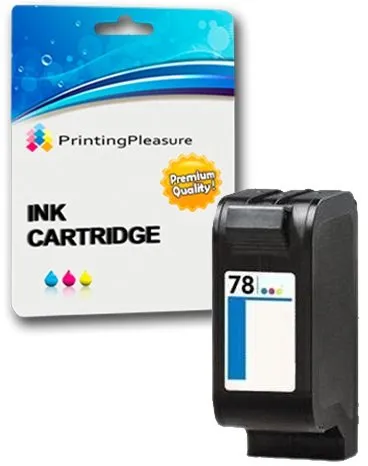 Printing Pleasure COLORE Cartuccia d'inchiostro compatibile per HP Copier 180 280 Deskjet 1180c 1220c 1280 6120 9300 930c 959c 970cxi Fax 1220 Photosmart 1000 1115 | Sostituzione per HP 78 (C6578AE)