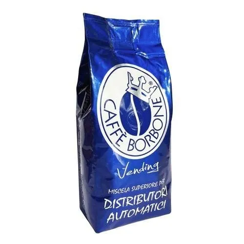 JSD 3 Buste Confezione da 1 kg di Caffe' BORBONE in GRANI Miscela Blu Vending Originale + 150 BUSTINE di Zucchero BORBONE in Omaggio