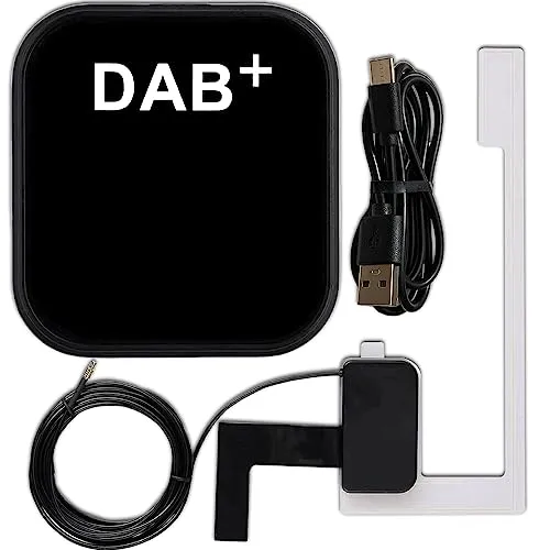AASINUOZTEC Adattatore ricevitore auto DAB DAB+ Kit auto Trasmissione audio digitale Box Radio Tuner con antenna per Android USB