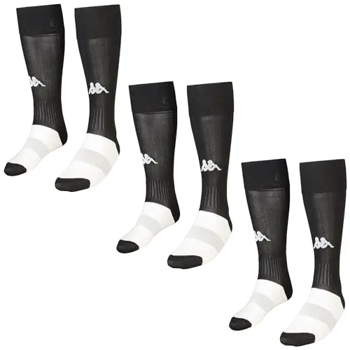 Kappa Knee High Sock Black (Inteso X Pz Singolo) Calzini Sportivi per Il Tempo Libero e Lo Sport di Unisex Adulto, Nero, 7