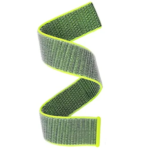 YOOSIDE Cinturino in nylon da 22 mm, per Fenix 6/Fenix 5/Fenix 7/EPIX 2, ultra leggero, ad asciugatura rapida, lavabile, per Garmin Forerunner 955, Instinct 2 Solar (verde chiaro)