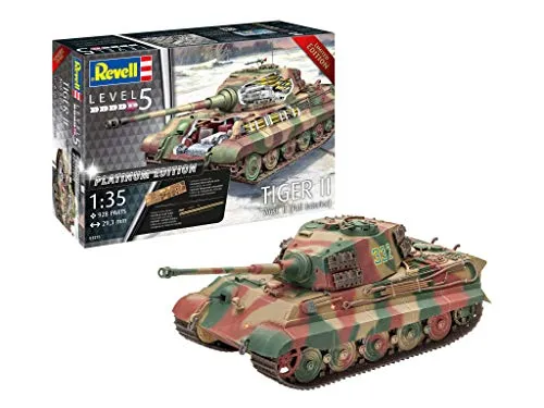 Revell 03275 14 Modellino Tiger II Ausf. B – Full Interior, in Scala 1: 35, Level 5