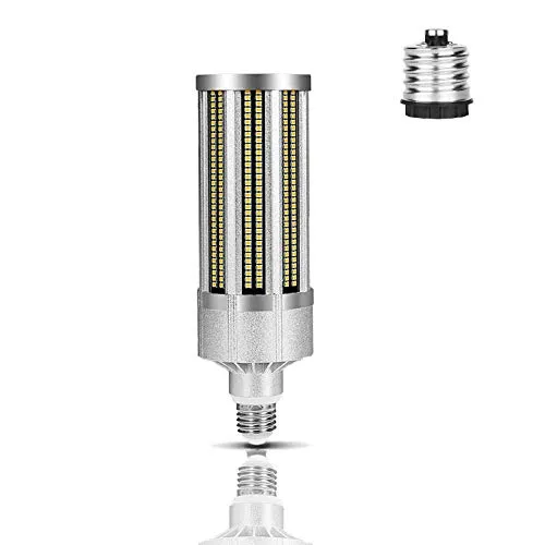 ACXLONG Lampadina LED a pannocchia super luminosa da 80 W E27 con adattatore di base E39 9600 lumen (equivalente a 800 W) Non dimmerabile Angolo del fascio di 360 ° 100-277 V CA Senza sfarfallio Ness