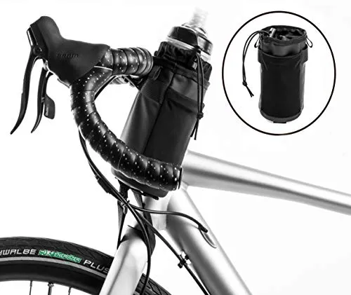 Zealhot - Borsa da bicicletta, impermeabile, per iPhone XS max, Nero