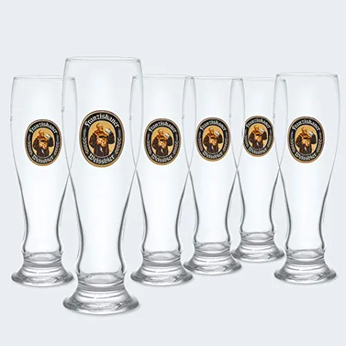 Zum Franziskaner | Bierglass | Bicchiere da birra di frumento Original (0,5 L, 6 pezzi)