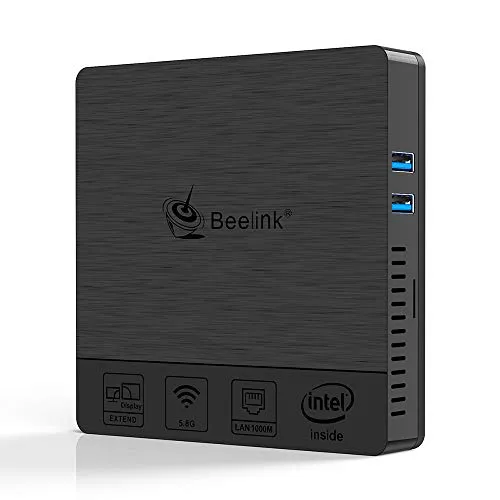 Mini PC,Beelink BT4 4GB Ram 64GB SSD Fanless Mini Desktop Computer Intel Atom x5-Z8500 2.4G/5G WiFi Bluetooth Gigabit Ethernet, 4K HDMI+VGA Dual Display