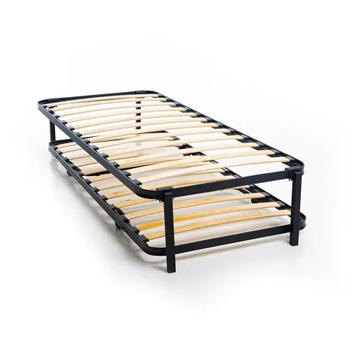 DOLCI SOGNI Rete Letto Singolo Estraibile Bambini, Struttura 80x190, Secondo Letto a Scomparsa, 100% Made In Italy