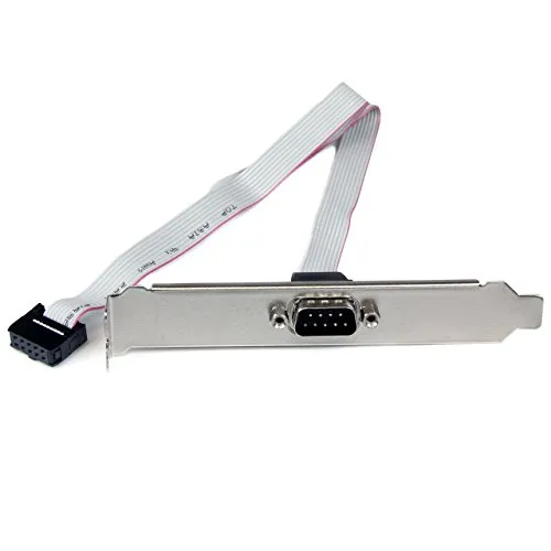 StarTech.com Piastra slot 16'' (40 cm) da seriale maschio 9 pin a header scheda madre 10 pin