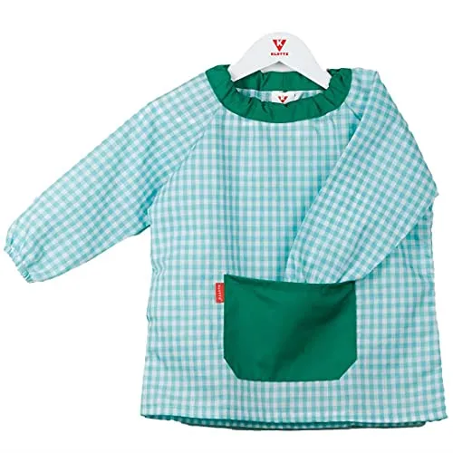 Klottz - Grembiule a poncho, senza bottoni, per neonati e bambini turchese 3