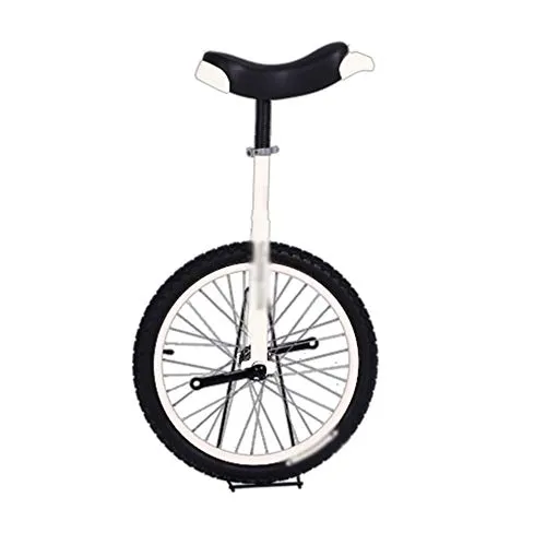 GFYWZ Bicicletta da 14"A 24" con Telaio Monociclo Bicicletta da Ciclismo con Sedile A Sella A Sgancio Confortevole E Pneumatico Antiscivolo,Bianca,16 inch