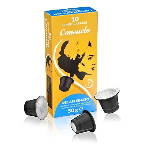 Consuelo - capsule compatibili Nespresso* Decaffeinato, 100 capsule (10x10)