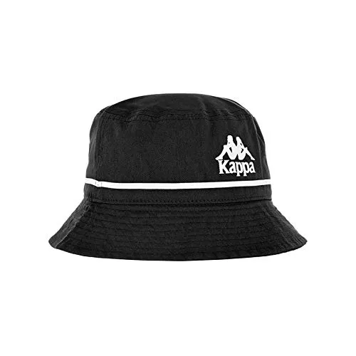 Kappa Authentic Bucketo - Cappello a secchio, colore: Bianco Nero Taglia unica