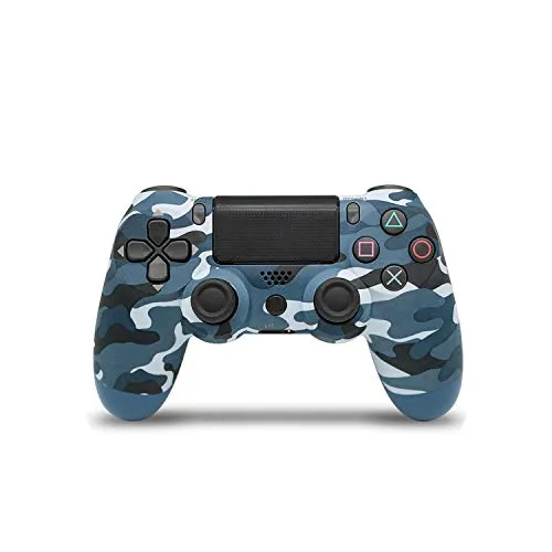 Controller di gioco Android Tv | Gamepad wireless Bluetooth per gamepad PS4 Joystick controller adatto per Playstation 4 PS4 Game Pad -Camouflage Blue-