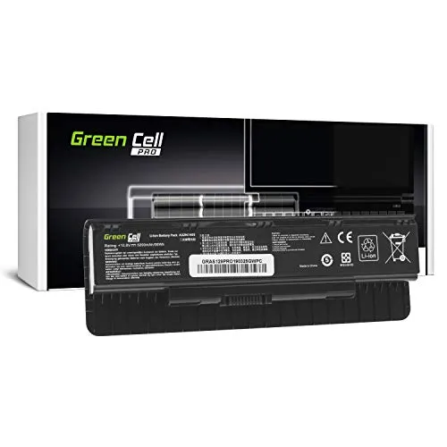 Green Cell PRO Batteria per Asus N551JW-CN209H N551JW-CN211H N551JW-CN371D N551JW-DM395T N551JX N551JX-CN043H N551JX-CN085H N551JX-CN086H N551JX-CN176H Portatile (5200mAh 10.8V Nero)
