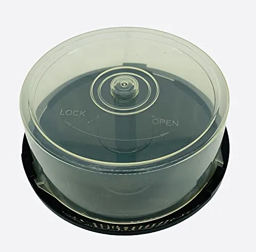 Dragon Trading®, vaschetta in plastica trasparente per CD (contengono 25 dischi), 5 pezzi