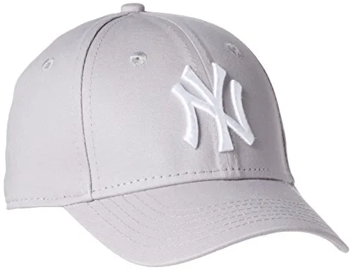 New Era MLB Basic NY Yankees 9Forty - Cappellino regolabile per Bambino (Child), Grigio (Grey)