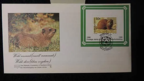 Bophuthatswana South Africa 1990 MS wild animals (small mammals) prairie dog good used first day cover animals philatelic JandRStamps 140250