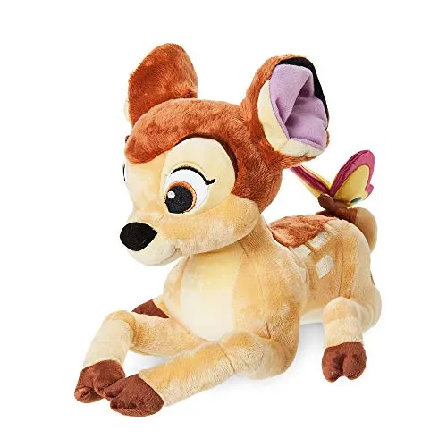 Disney Peluche piccolo soffice Bambi Store, 36 cm, iconico personaggio farfalla sulla coda, adatto a tutte le età