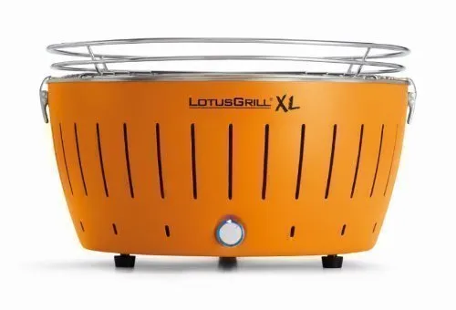LotusGrill XL (Colore Arancione Mandarina) del racharme Barbecue a carbonella / Grill tavolo in diverse occasioni allegriate farben. Garanzia sempre nuova tecnologia + coperchio magico Ø