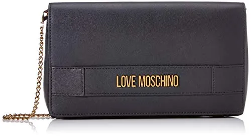 Love Moschino Jc4264pp0a, Pochette da Giorno Donna, Nero (Black GALVANIC), 6x16x26 cm (W x H x L)