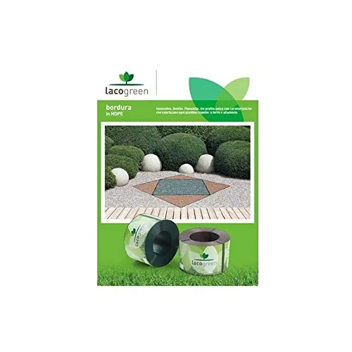 Kit Bordura Cacao MT 10 mm 1,5 Decorazione Giardino Duttile Flessibil Lacogreen