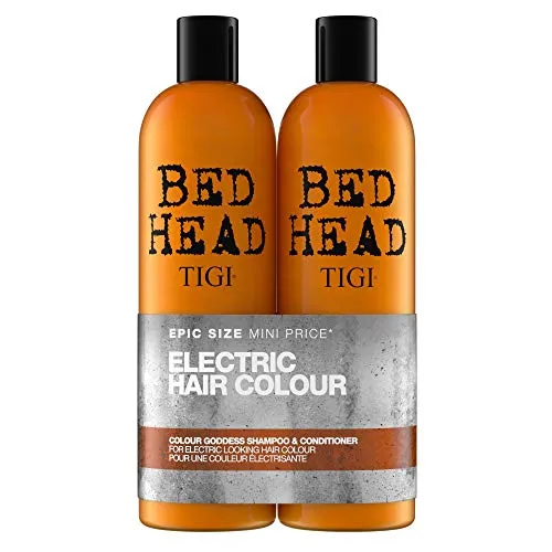 Tigi Bed Head Color Goddess Duo Pack per capelli colorati (shampoo 750ml e balsamo 750ml)