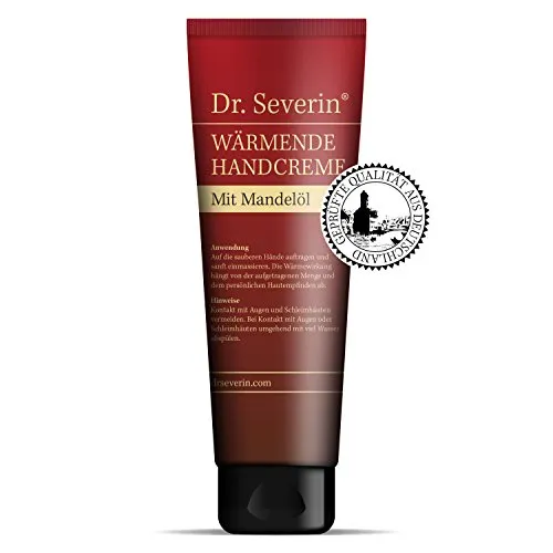 Mani Calde Dr. Severin® crema mani riscaldante con olio di mandorle + vitamina E per mani secche, ruvide e fredde + ricca + rigenerante