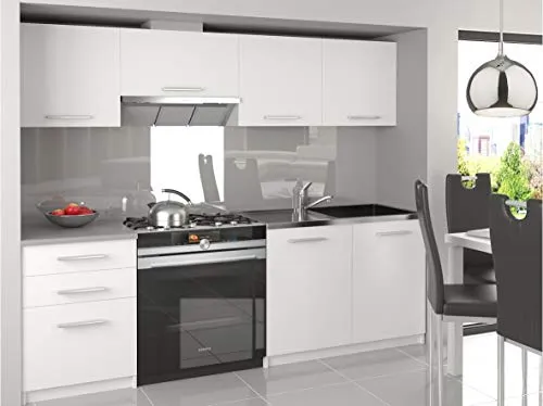 SCANDIK | Cucina Completa Modulare Lineare L 180 / 120cm 5 pz | Piano di Lavoro Incluso | Set di mobili da Cucina