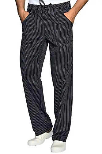 Isacco Pantalone con elastico Vienna Nero, Vienna Nero, XL, 65% Poliestere 35% Cotone, 160 gr/m²