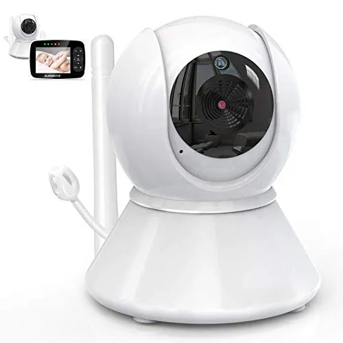 BURNNOVE Fotocamera per Babyphone Baby Monitor da 3,5 pollici (è Necessario Collegare l'unità Baby Monitor Screen da Utilizzare, Senza Display nella Confezione)