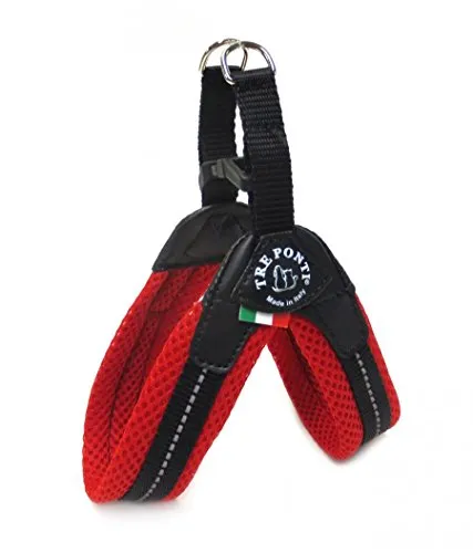 Fibbia tre ponti Small Dog mesh Harness (Taglia 2,5 - 5 - 6 kg, circonferenza: 38 - 42 cm)