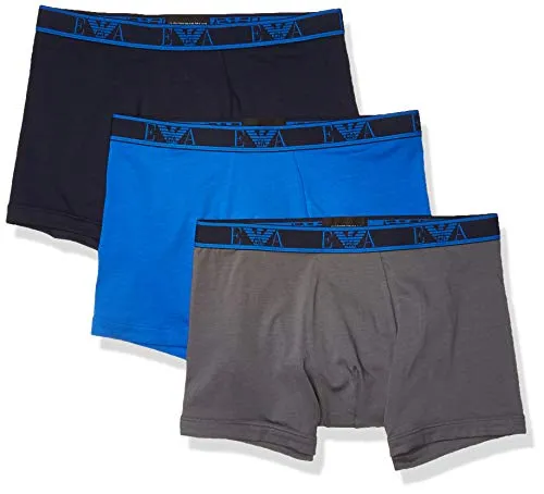 Emporio Armani Monogram - Boxer da uomo, confezione da 3 -  multicolore -  Medium