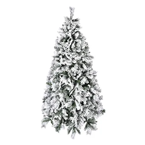 XONE Albero di Natale 210 cm - Innevato e folto | Albero Bianco Artificiale in PVC