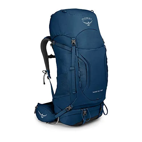 Osprey Kestrel 58, Hiking Pack Uomo, Loch Blue, S/M