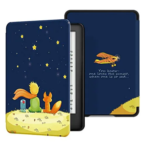 Ayotu Custodia in Pelle per Kindle 2019 - Case Cover con Sonno/Sveglia la Funzione Compatibile con Amazon Nuovo Kindle (10ª Generazione - Modello 2019),Il ragazzo e la volpe