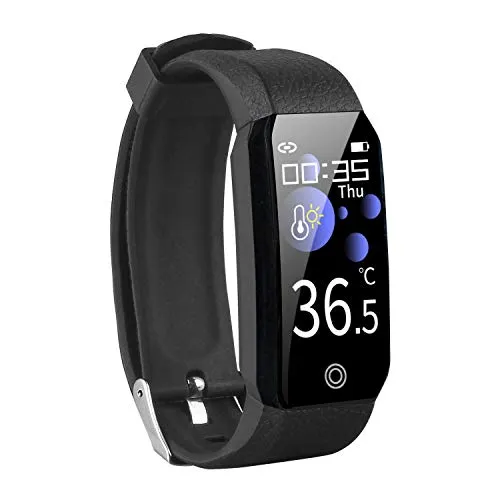 Orologio Fitness Tracker Smartwatch Uomo Donna Pressione Sanguigna Cardiofrequenzimetro da Polso Contapassi Sportivo Activity Tracker della temperatura corporea Impermeabile IP67 per Android iOS