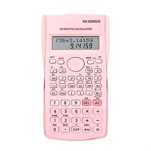 WBHUBIN Calcolatrice Calcolatrice scientifica ingegneria, Adatto per Lo Studio Scolastico e Business Accessori fornitures calcolatrice scientifica (Color : Pink)