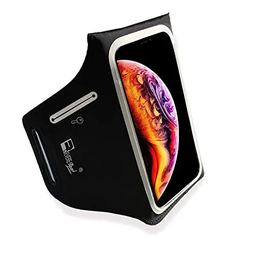 Impermeabile iPhone XS Sportive Fascia da Braccio. Custodia Porta Telefono per Corridori, Allenamenti, Palestra, Fitness e Sport (Armband 5.8")