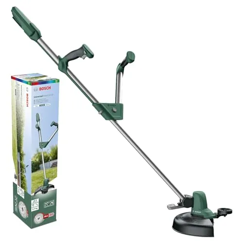 Bosch Tagliabordi a batteria UniversalGrassCut 18 (senza batteria, sistema a 18 Volt, ⌀ taglio: 26 cm, impugnature regolabili, in scatola di cartone)